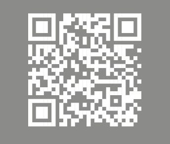 Strasser Design Ingenium – Grafikdesign, Texte, Konzepte Weißer QR-Code auf grauem Hintergrund.