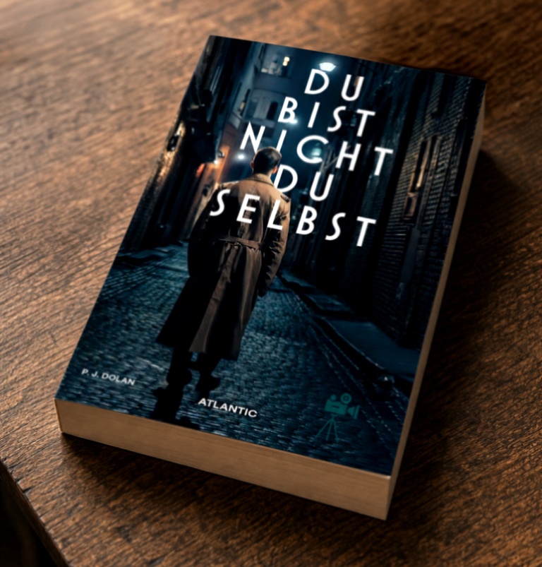Buchcover mit dem Titel "Du bist nicht du selbst", abgebildet auf einem Holztisch.