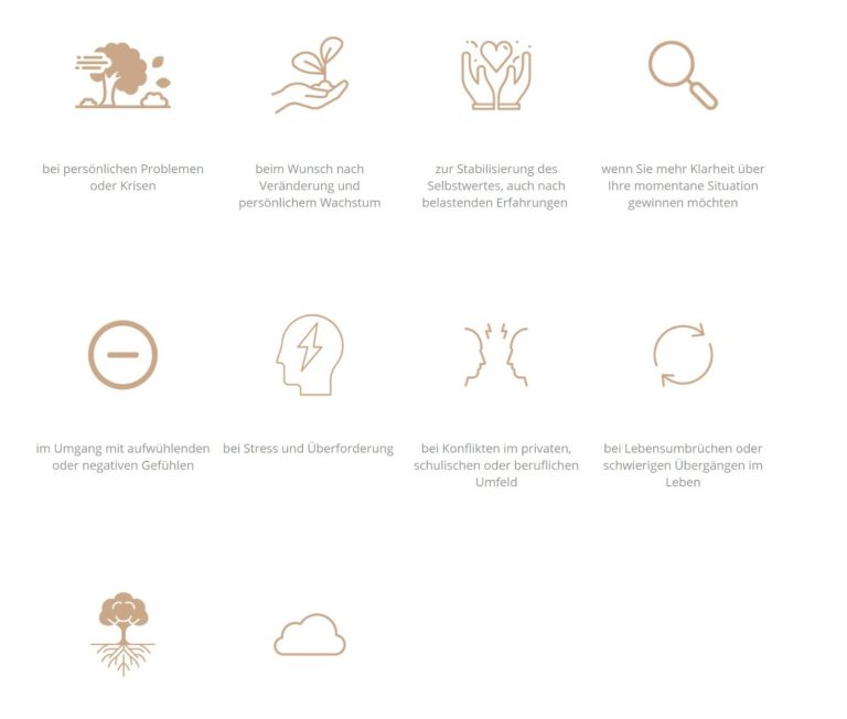 Strasser Design Ingenium – Grafikdesign, Texte, Konzepte Icons einer Website.